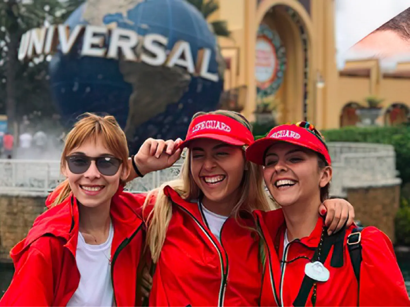 Former J-1 lifeguards outside Universal Studios